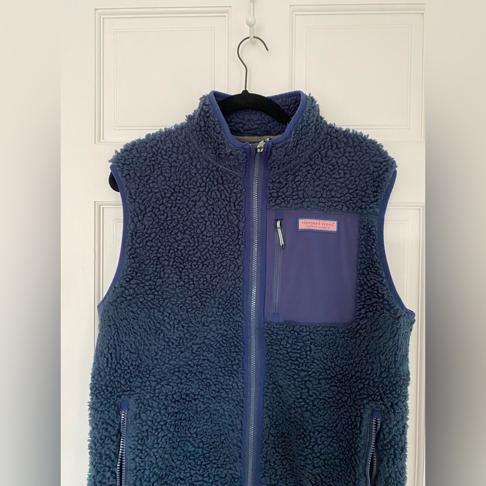 Vineyard Vines - Men’s Sherpa vest - Medium